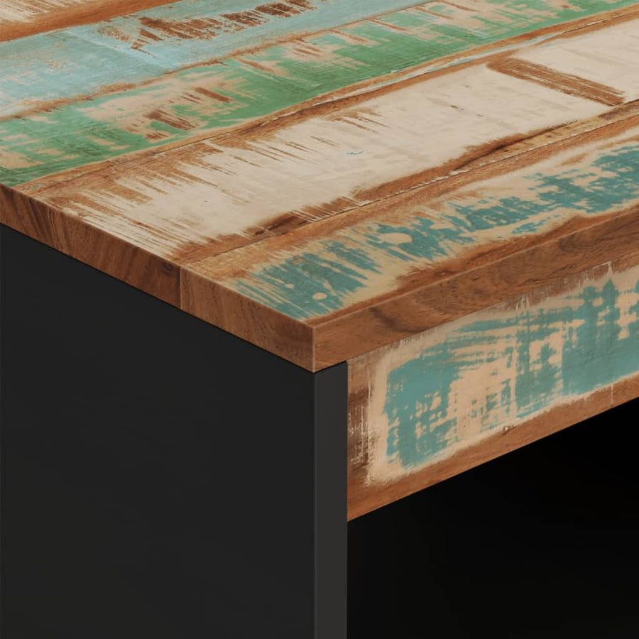 Salontafel 55X50X40 Cm Massief Gerecycled Hout Multikleur