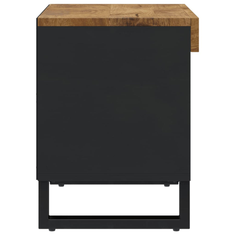 Tv-Meubel 60X33X43,5 Cm Massief Mangohout Honingbruin