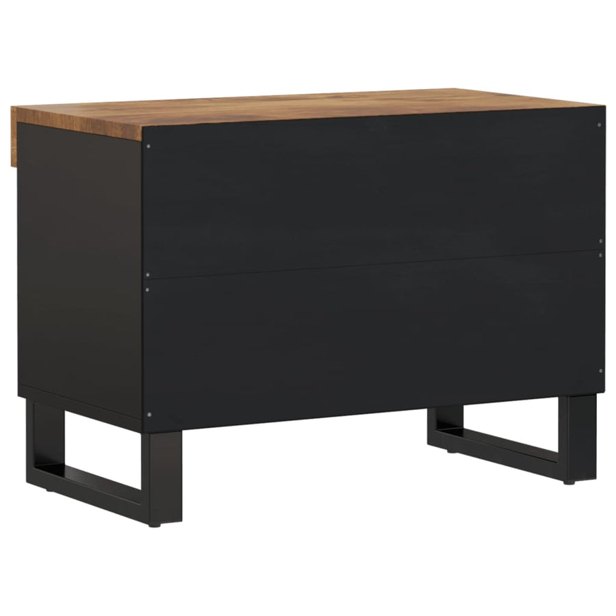 Tv-Meubel 60X33X43,5 Cm Massief Mangohout Honingbruin