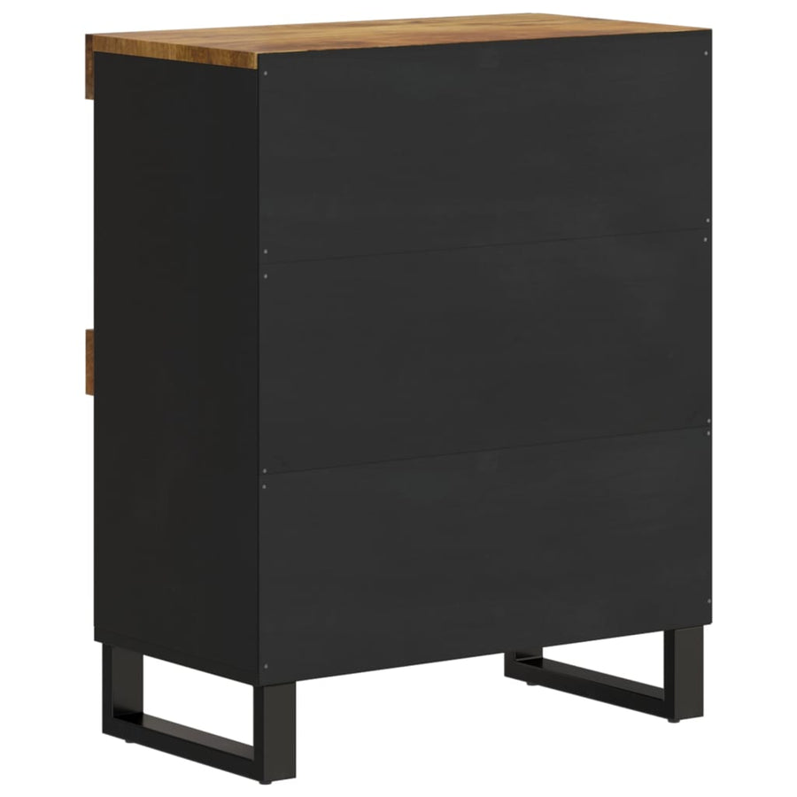 Bijzetkast 60X33X75 Cm Massief Mangohout Honingbruin