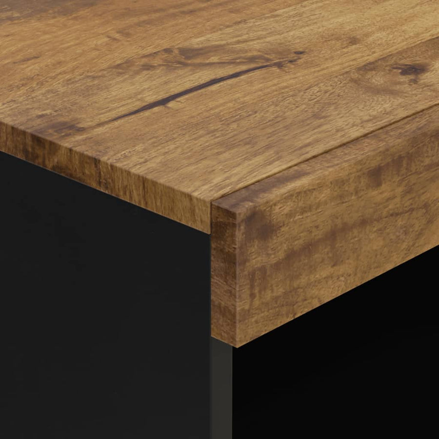 Bijzetkast 60X33X75 Cm Massief Mangohout Honingbruin