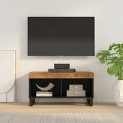 Tv-meubel 85x33x43,5 cm massief mangohout honingbruin