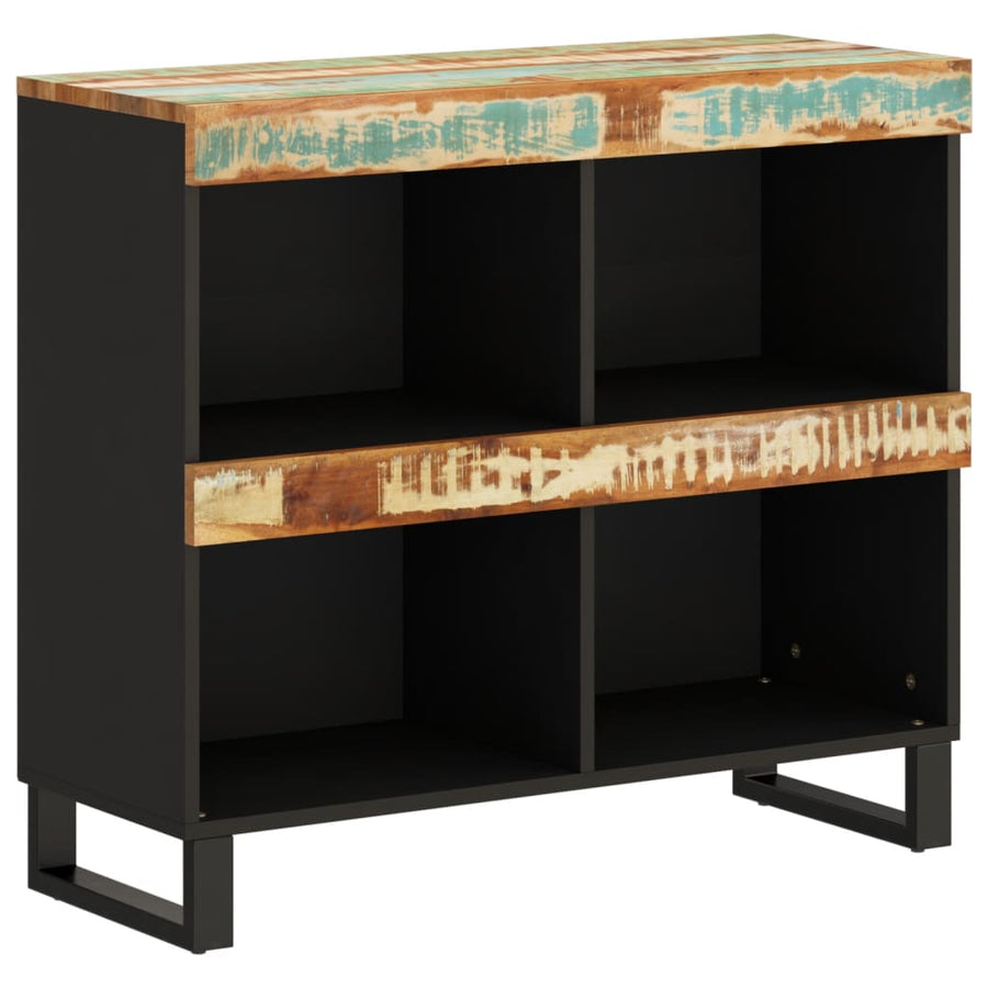 Bijzetkast 85X33X75 Cm Massief Gerecycled Hout Multikleur