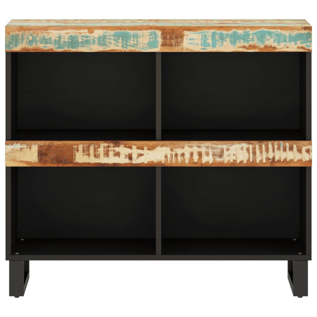 Bijzetkast 85X33X75 Cm Massief Gerecycled Hout Multikleur