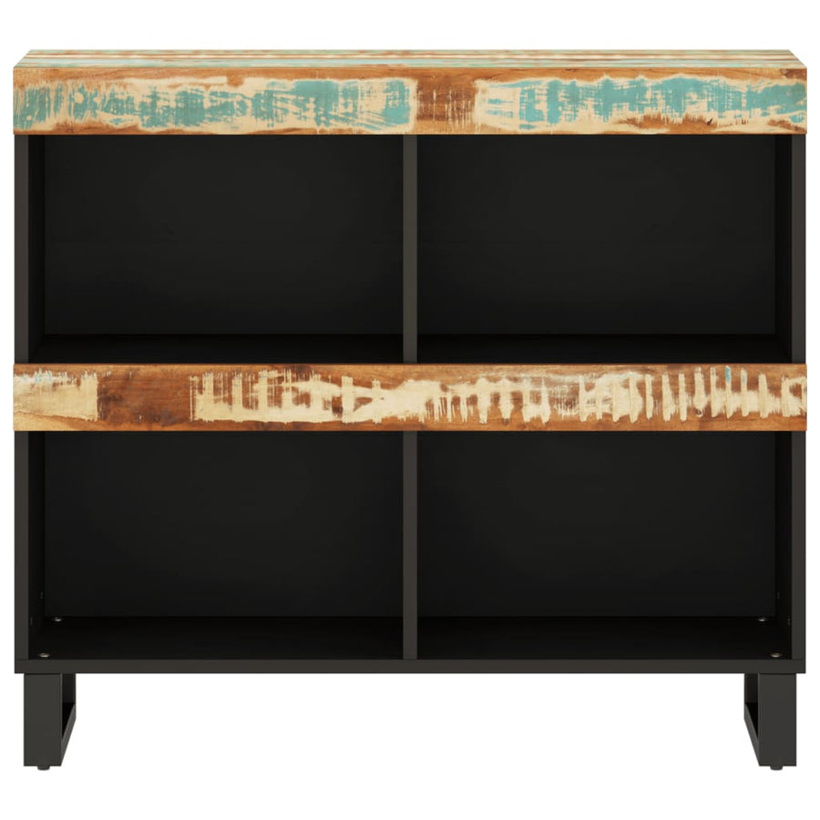 Bijzetkast 85X33X75 Cm Massief Gerecycled Hout Multikleur