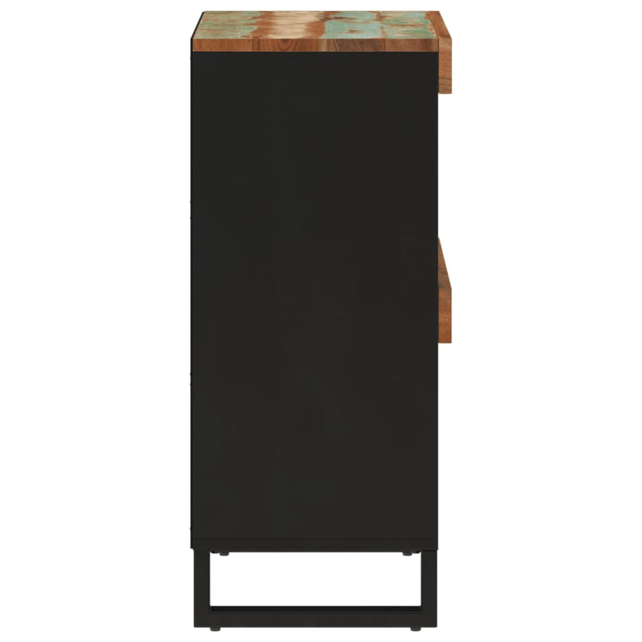 Bijzetkast 85X33X75 Cm Massief Gerecycled Hout Multikleur