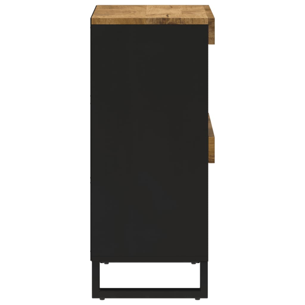 Bijzetkast 85X33X75 Cm Massief Mangohout