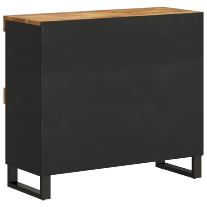 Bijzetkast 85X33X75 Cm Massief Mangohout
