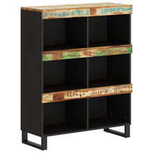 Bijzetkast 85X33X107 Cm Massief Gerecycled Hout Multikleur