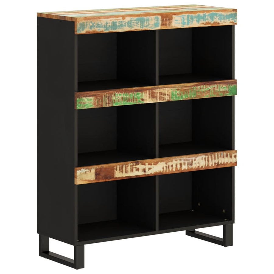 Bijzetkast 85X33X107 Cm Massief Gerecycled Hout Multikleur
