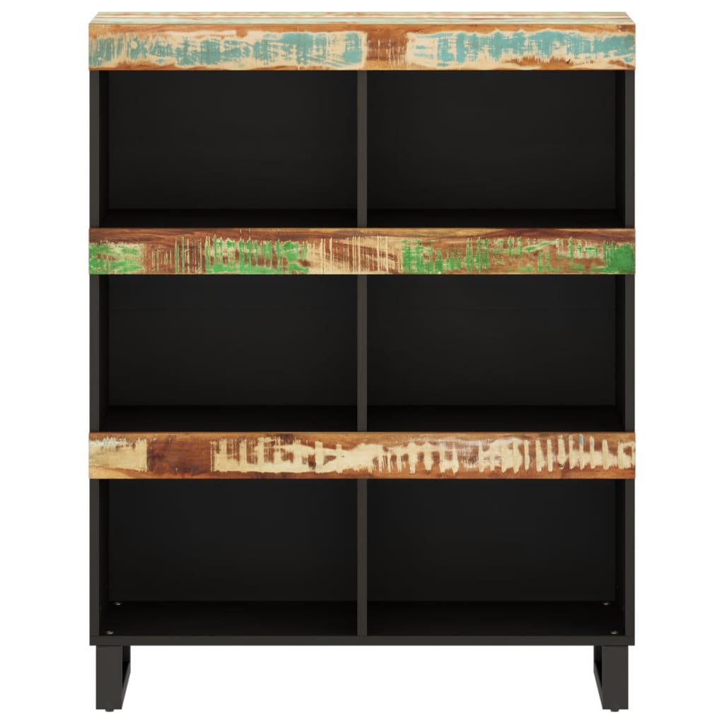Bijzetkast 85X33X107 Cm Massief Gerecycled Hout Multikleur