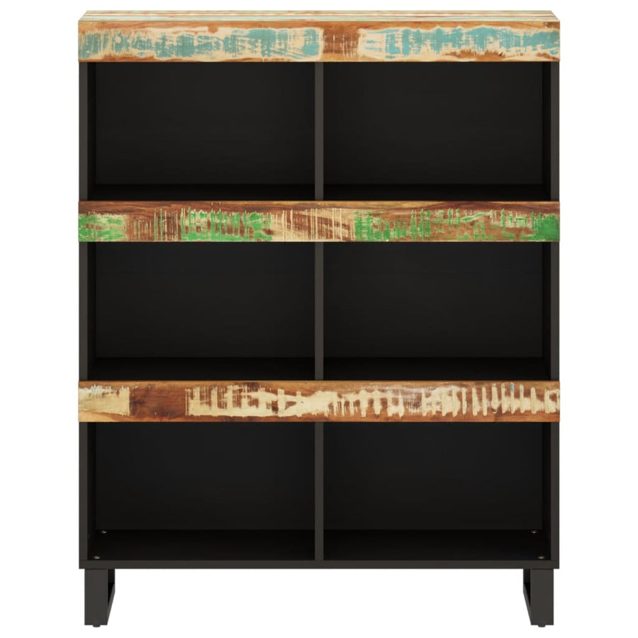 Bijzetkast 85X33X107 Cm Massief Gerecycled Hout Multikleur