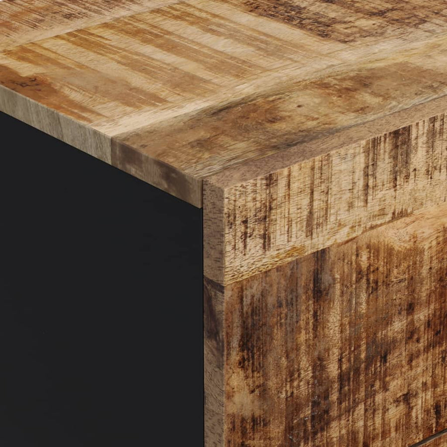 Dressoir Met 3 Lades 40X33,5X75 Cm Massief Mangohout 1 Lichtbruin