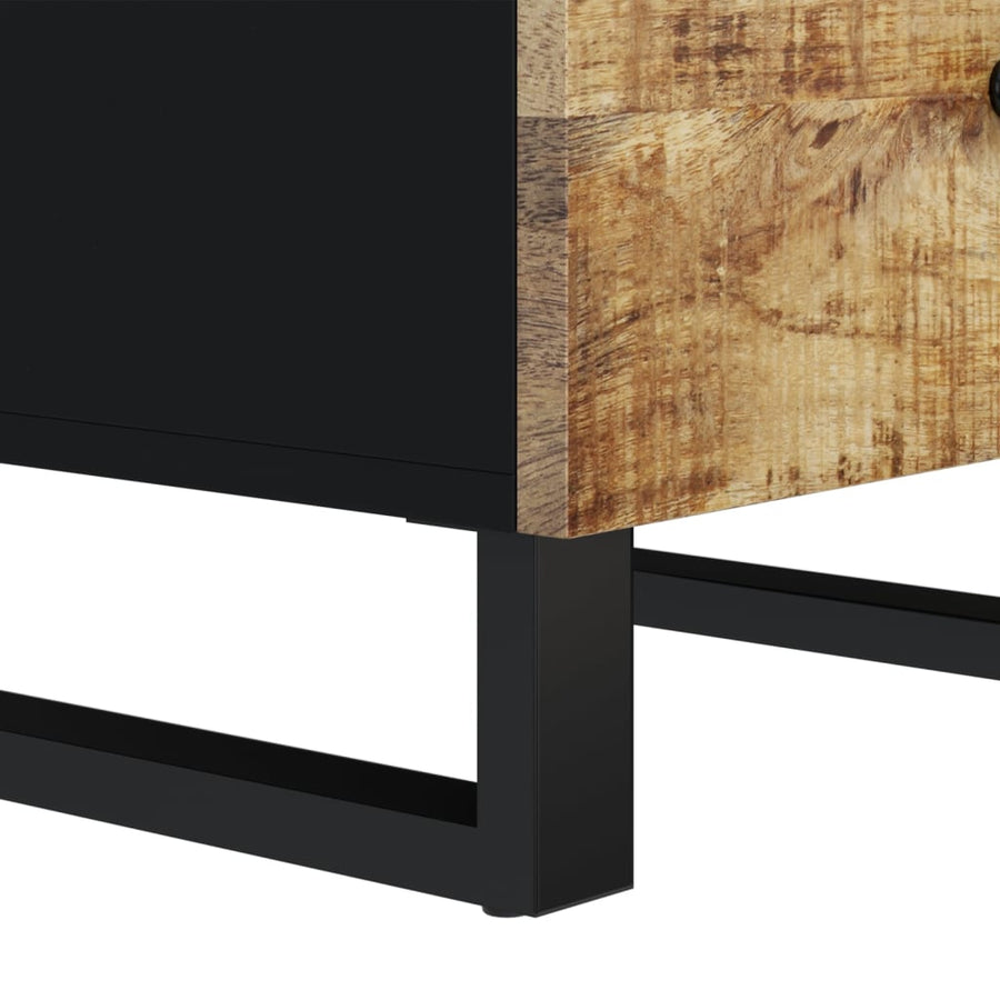 Dressoir Met 3 Lades 40X33,5X75 Cm Massief Mangohout 1 Lichtbruin