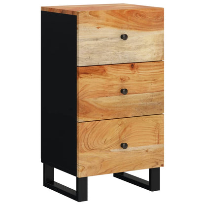 Dressoir Met 3 Lades 40X33,5X75 Cm Massief Acaciahout