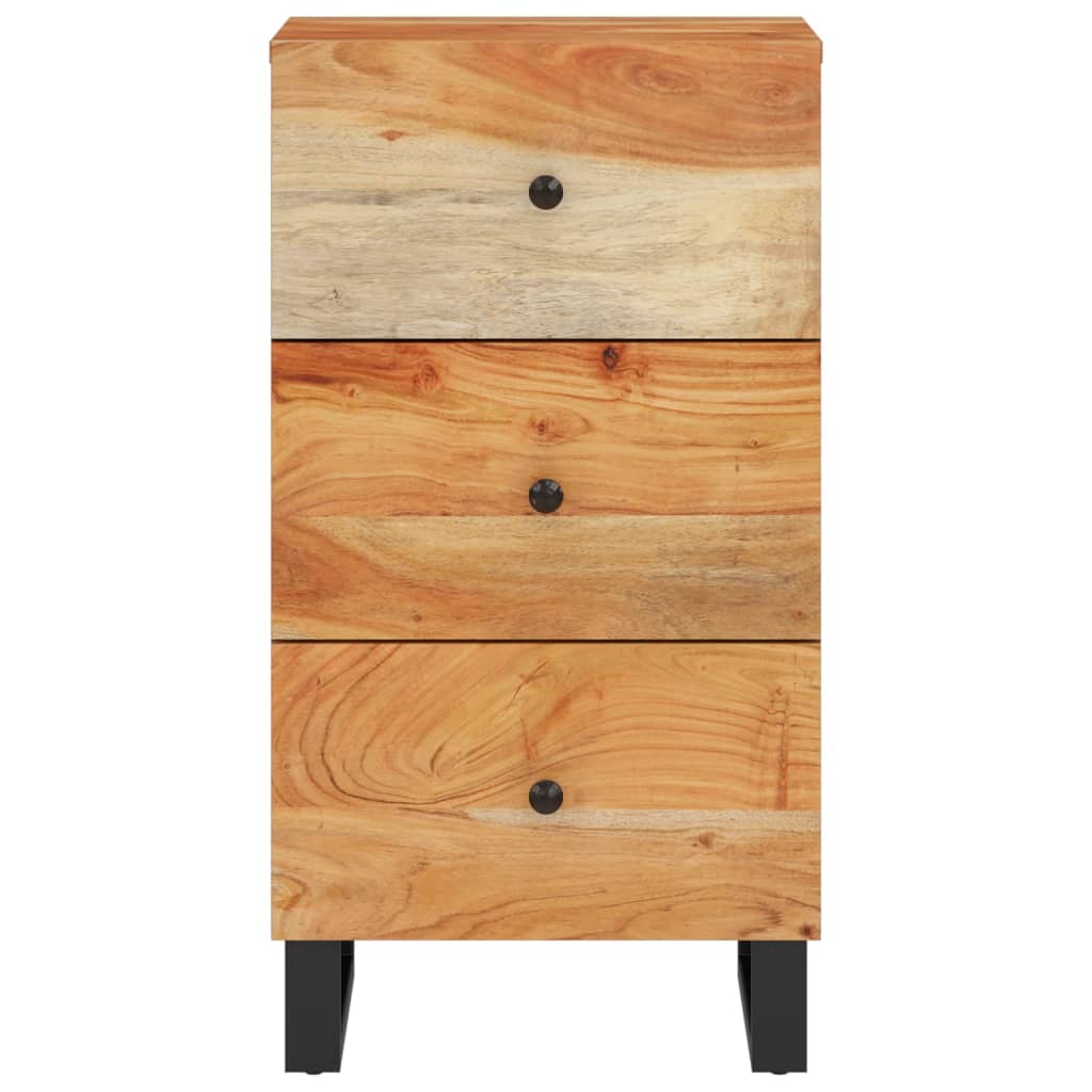 Dressoir Met 3 Lades 40X33,5X75 Cm Massief Acaciahout
