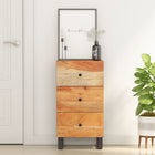 Chest of drawers with 3 drawers 40x33.5x75 cm solid acacia wood