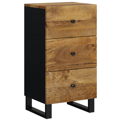 Dressoir met 3 lades 40x33,5x75 cm massief mangohout