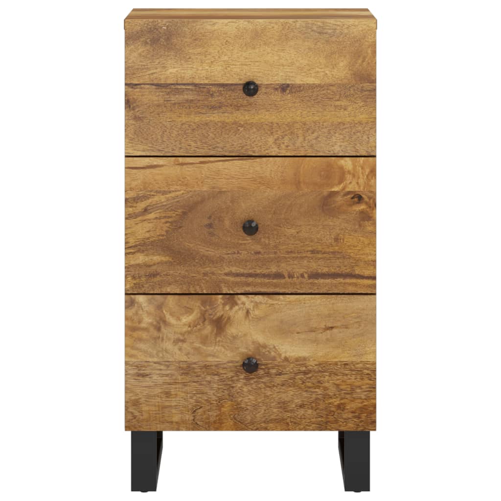 Dressoir met 3 lades 40x33,5x75 cm massief mangohout