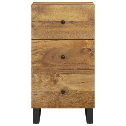 Dressoir met 3 lades 40x33,5x75 cm massief mangohout