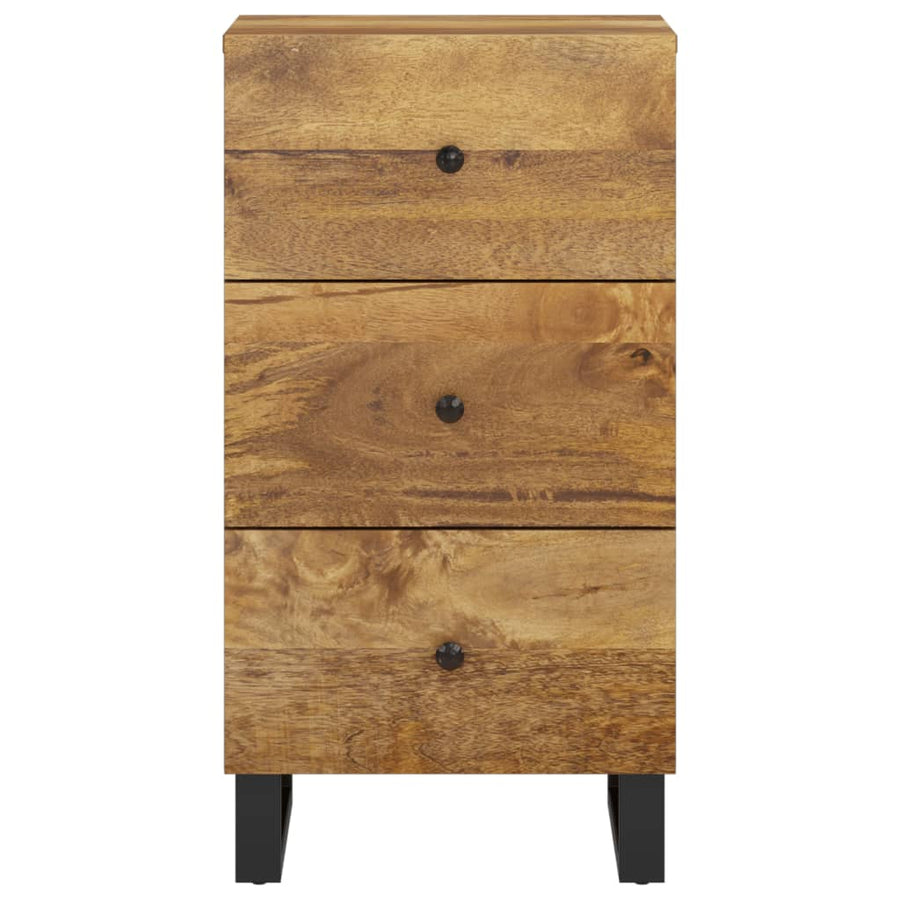 Dressoir met 3 lades 40x33,5x75 cm massief mangohout