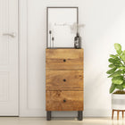 Dressoir 40x33,5x75 cm massief mangohout