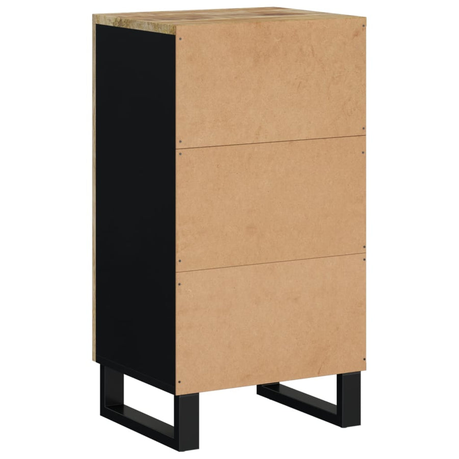 Dressoir met deur 40x31x75 cm massief mangohout