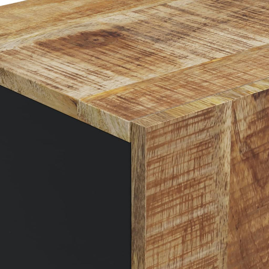 Dressoir met deur 40x31x75 cm massief mangohout