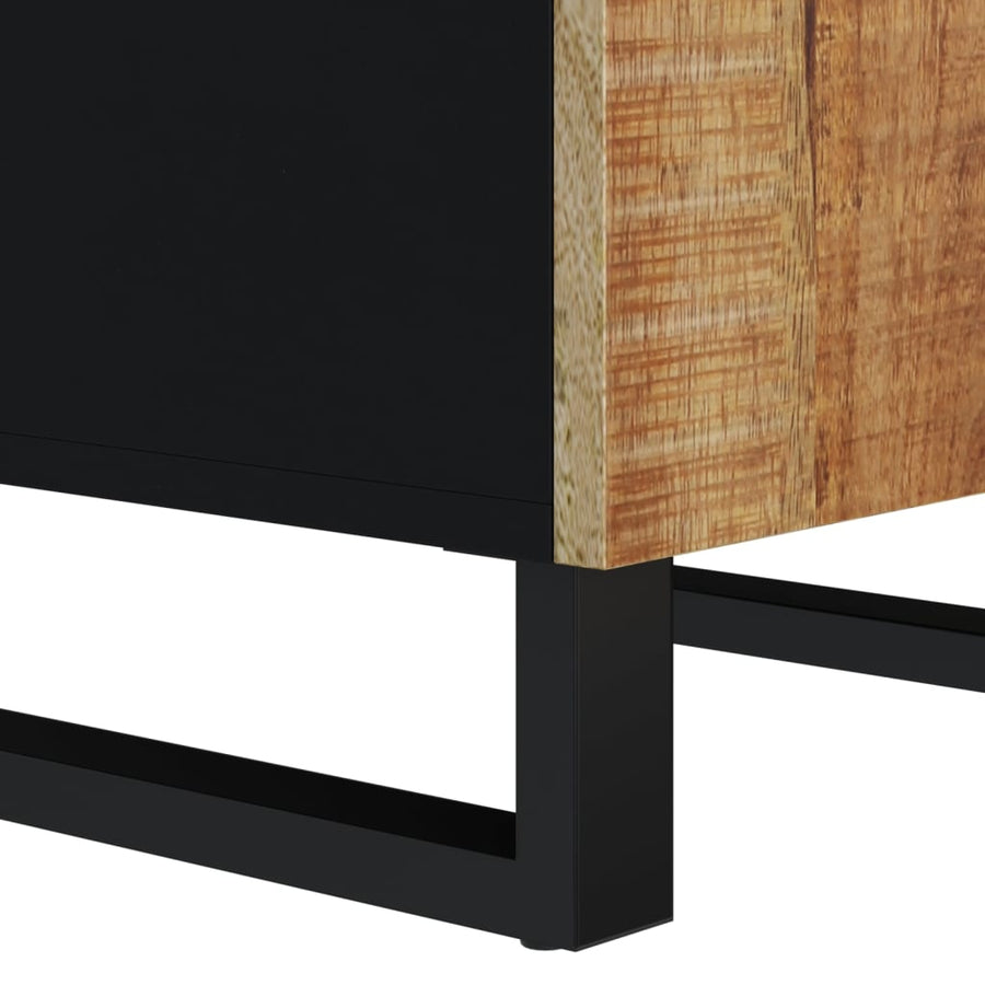 Dressoir met deur 40x31x75 cm massief mangohout