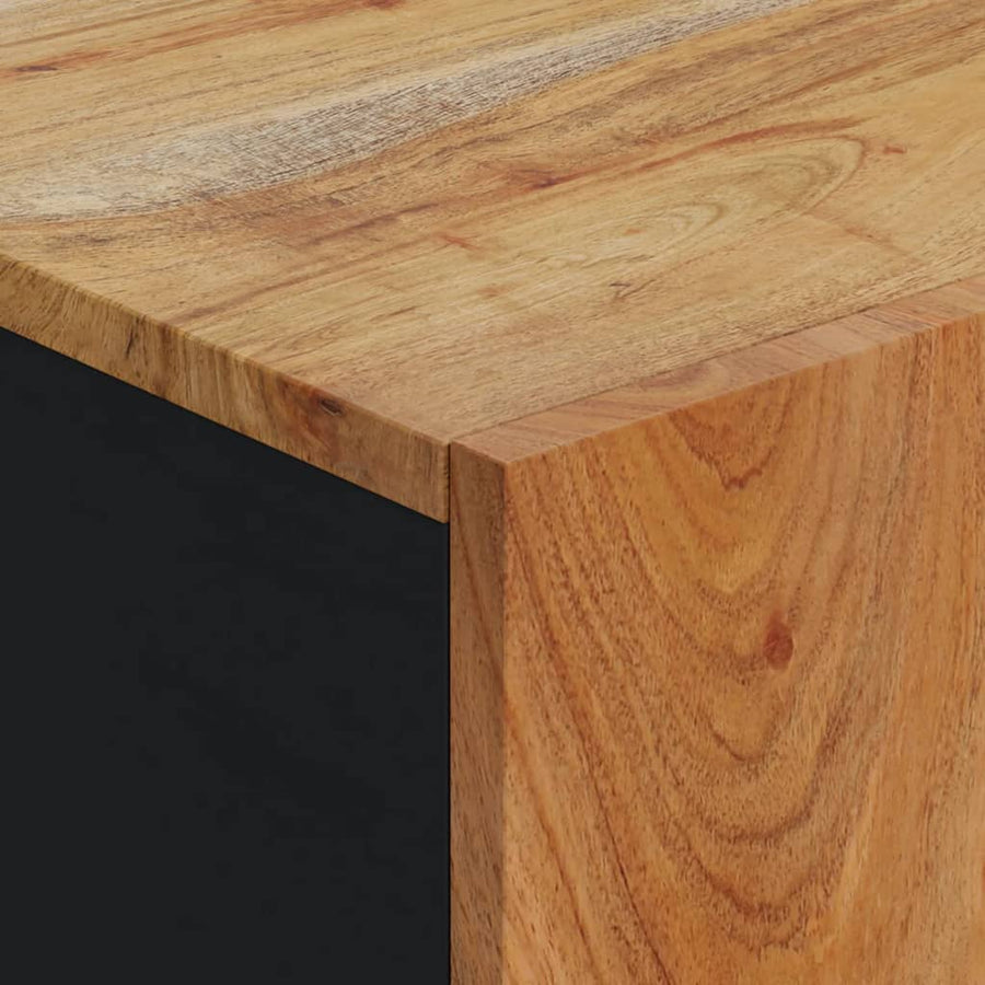 Dressoir Met Deur 40X3X75 Cm Massief Acaciahout Bruin