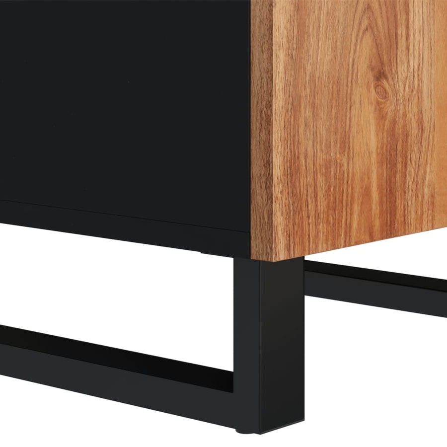 Dressoir Met Deur 40X3X75 Cm Massief Acaciahout Bruin