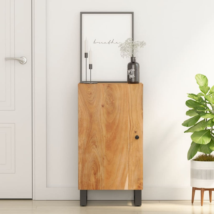 Dressoir Met Deur 40X3X75 Cm Massief Acaciahout Bruin