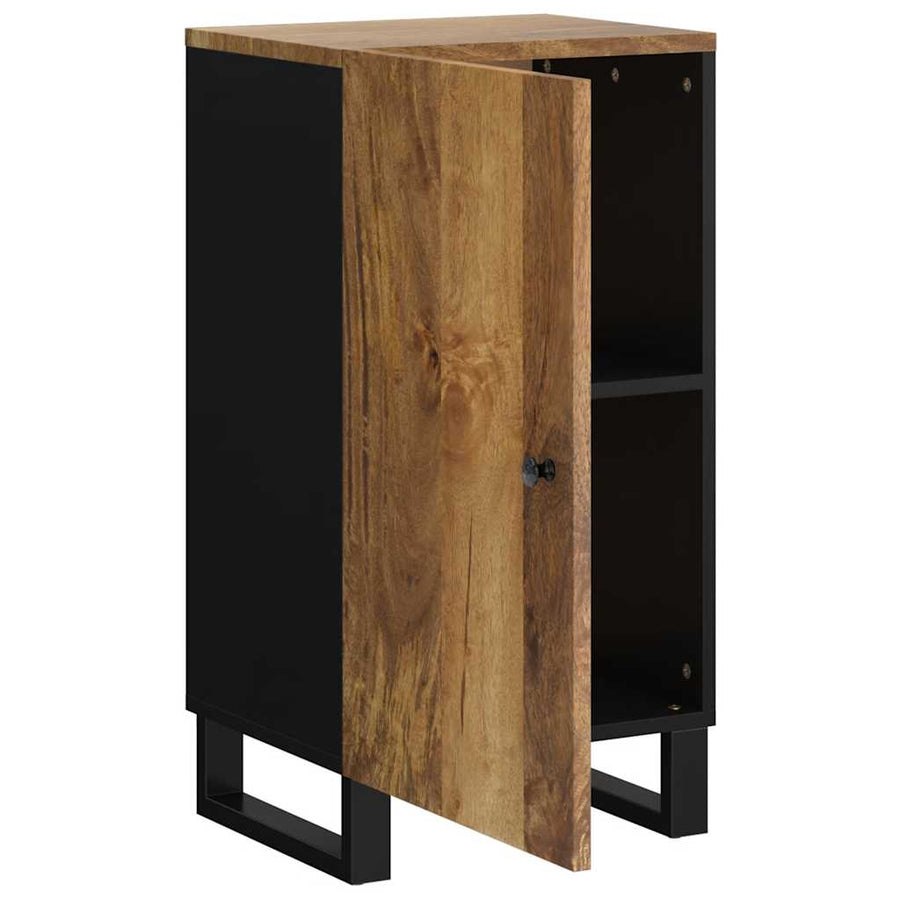 Dressoir met deur 40x31x75 cm massief mangohout