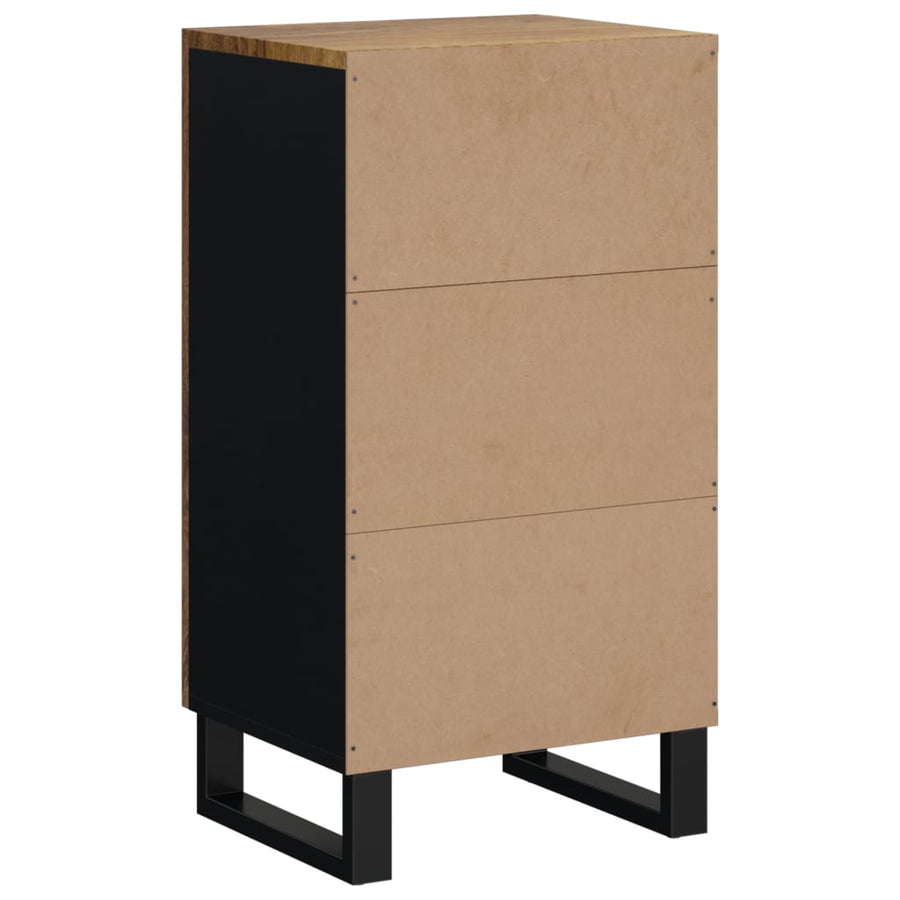 Dressoir met deur 40x31x75 cm massief mangohout