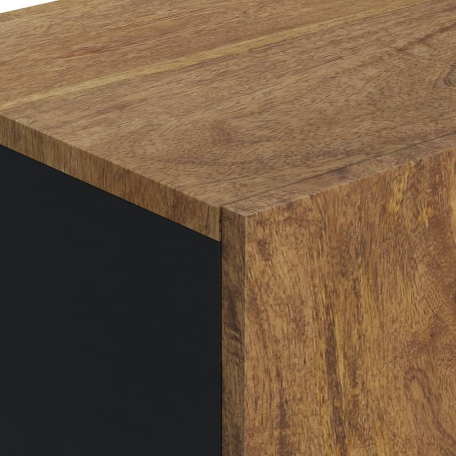 Dressoir met deur 40x31x75 cm massief mangohout