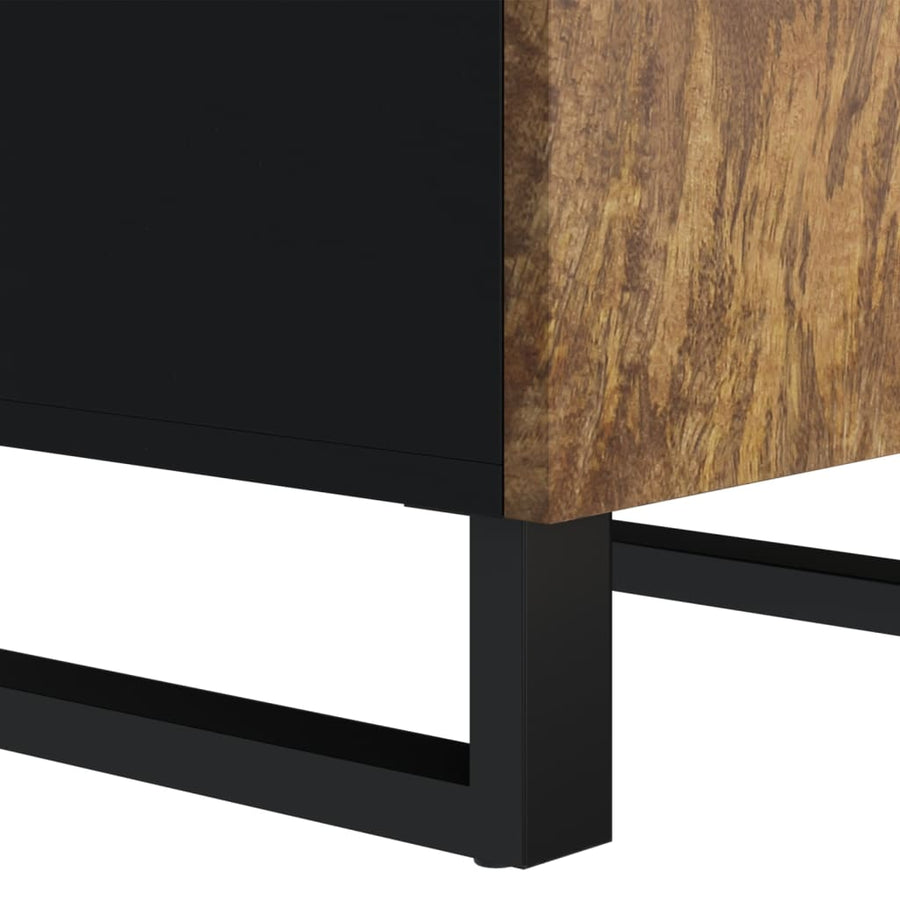 Dressoir met deur 40x31x75 cm massief mangohout
