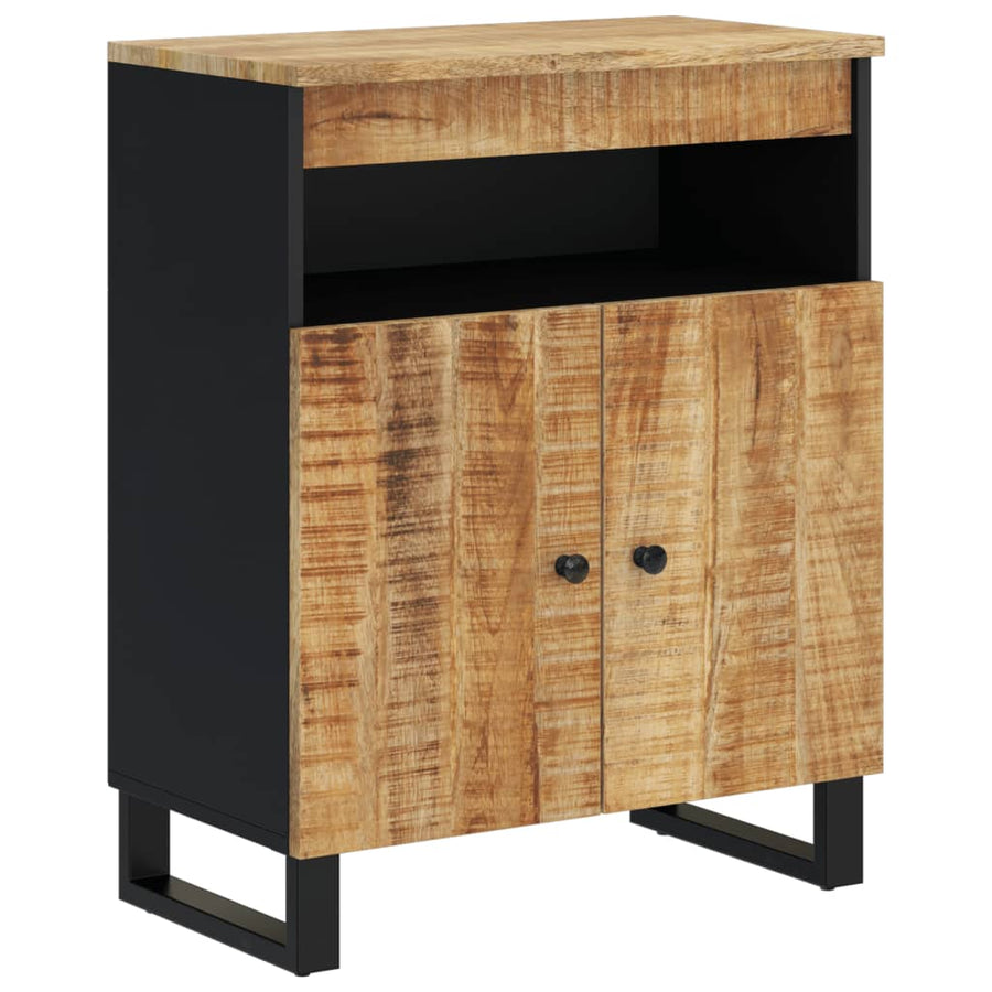 Dressoir Met 2 Deuren 60X33X75 Cm Massief Mangohout