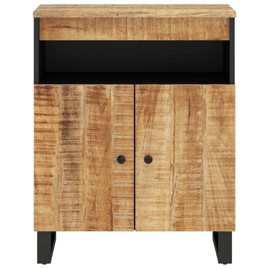 Dressoir met 2 deuren 60x33x75 cm massief mangohout