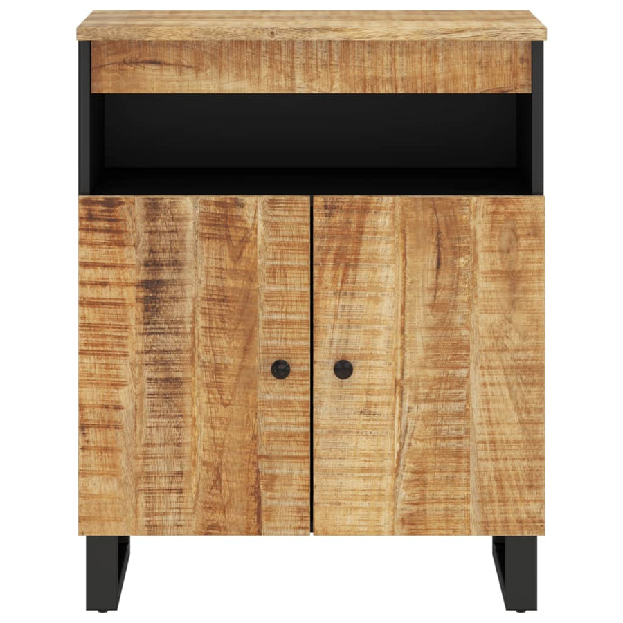 Dressoir met 2 deuren 60x33x75 cm massief mangohout
