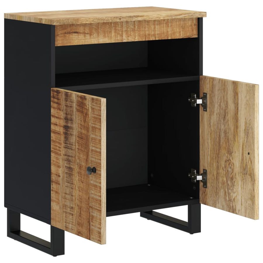 Dressoir Met 2 Deuren 60X33X75 Cm Massief Mangohout
