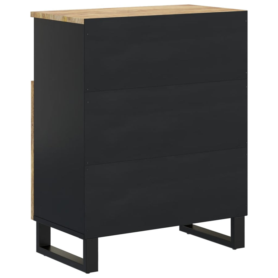Dressoir Met 2 Deuren 60X33X75 Cm Massief Mangohout