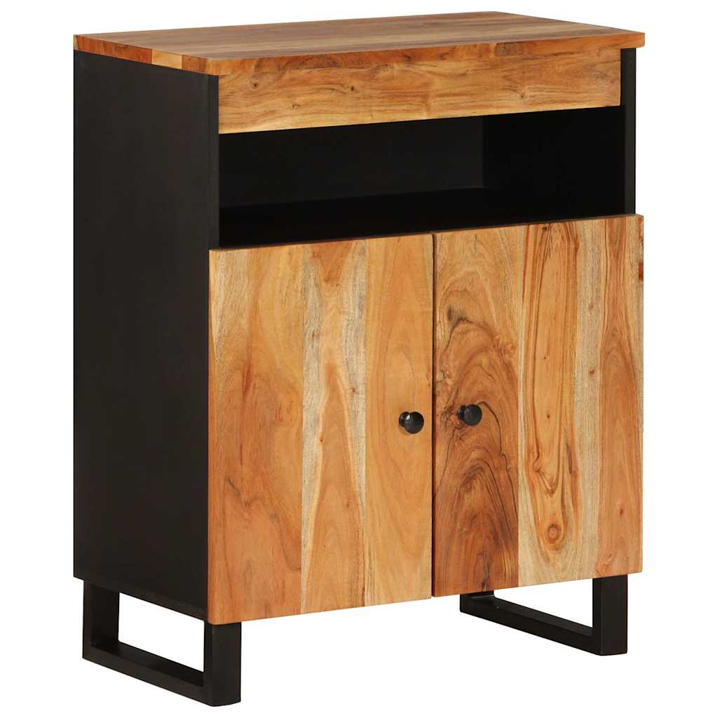 Dressoir met 2 deuren 60x33x75 cm massief acaciahout