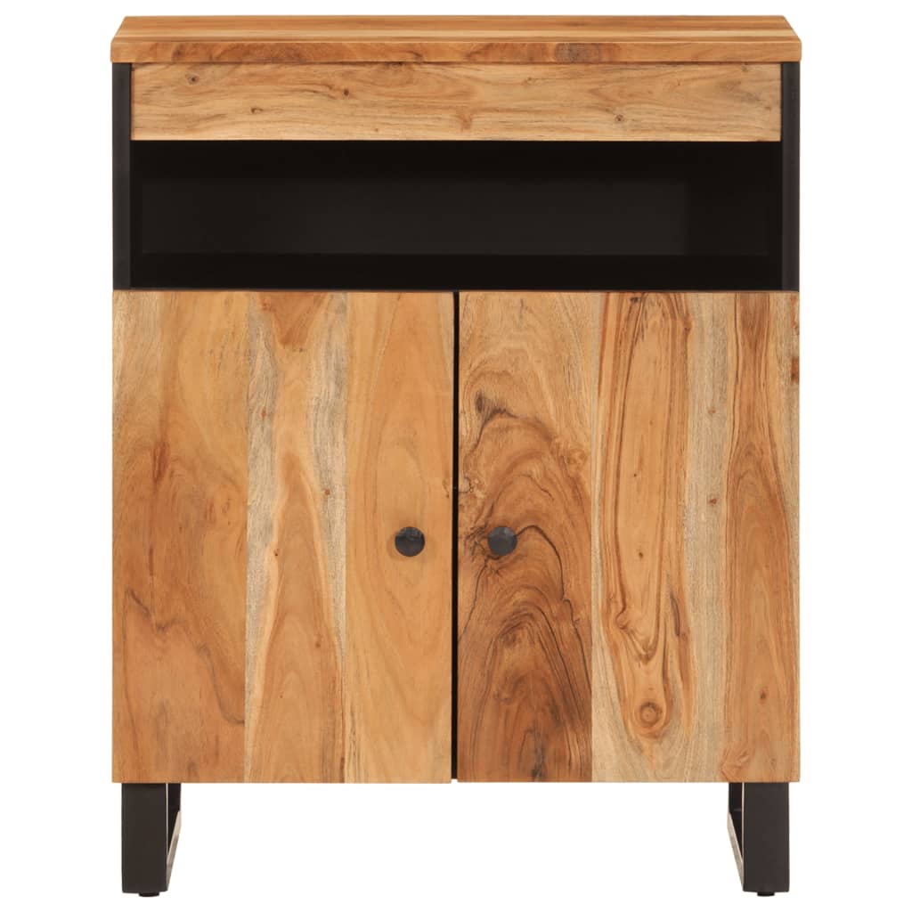 Dressoir met 2 deuren 60x33x75 cm massief acaciahout