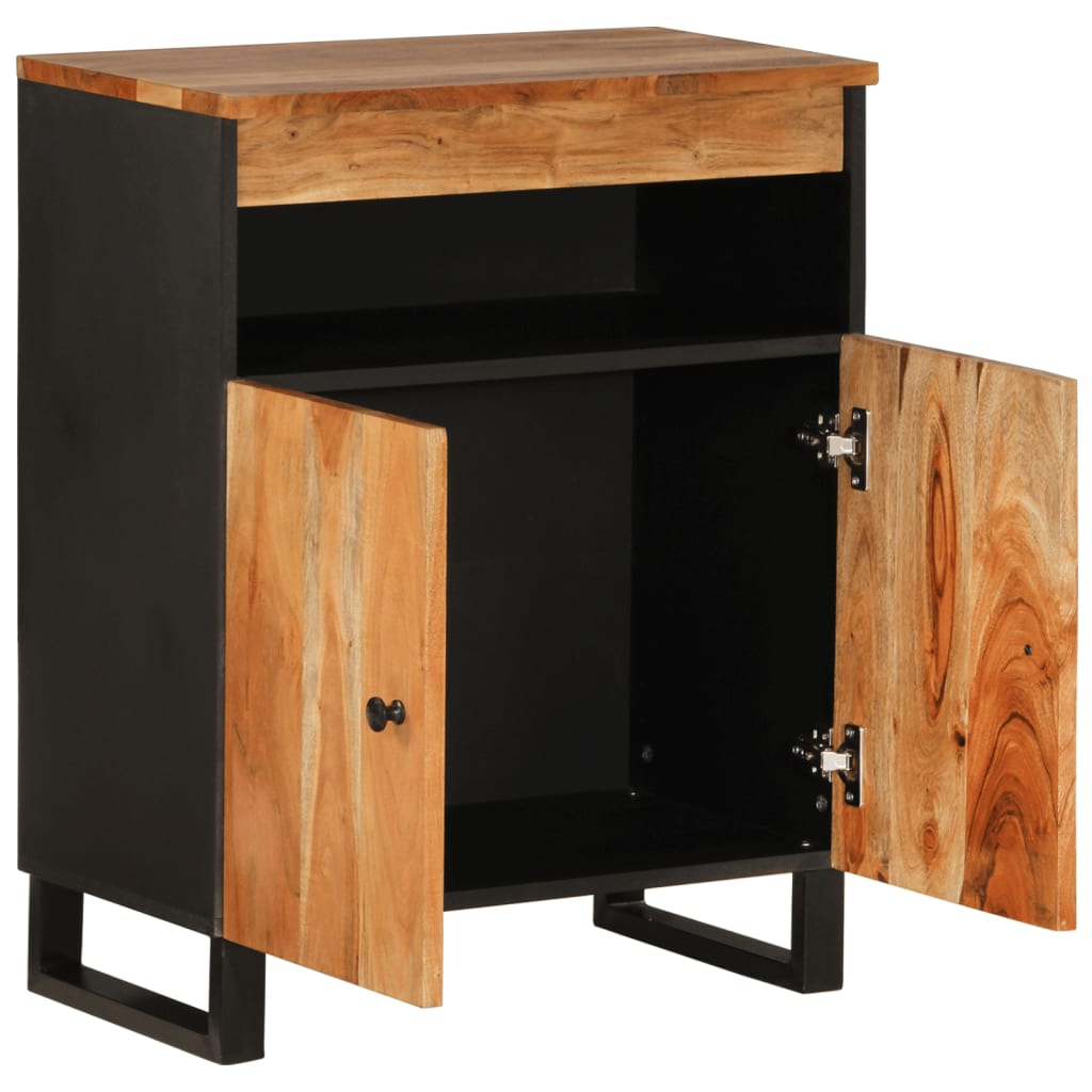 Dressoir met 2 deuren 60x33x75 cm massief acaciahout