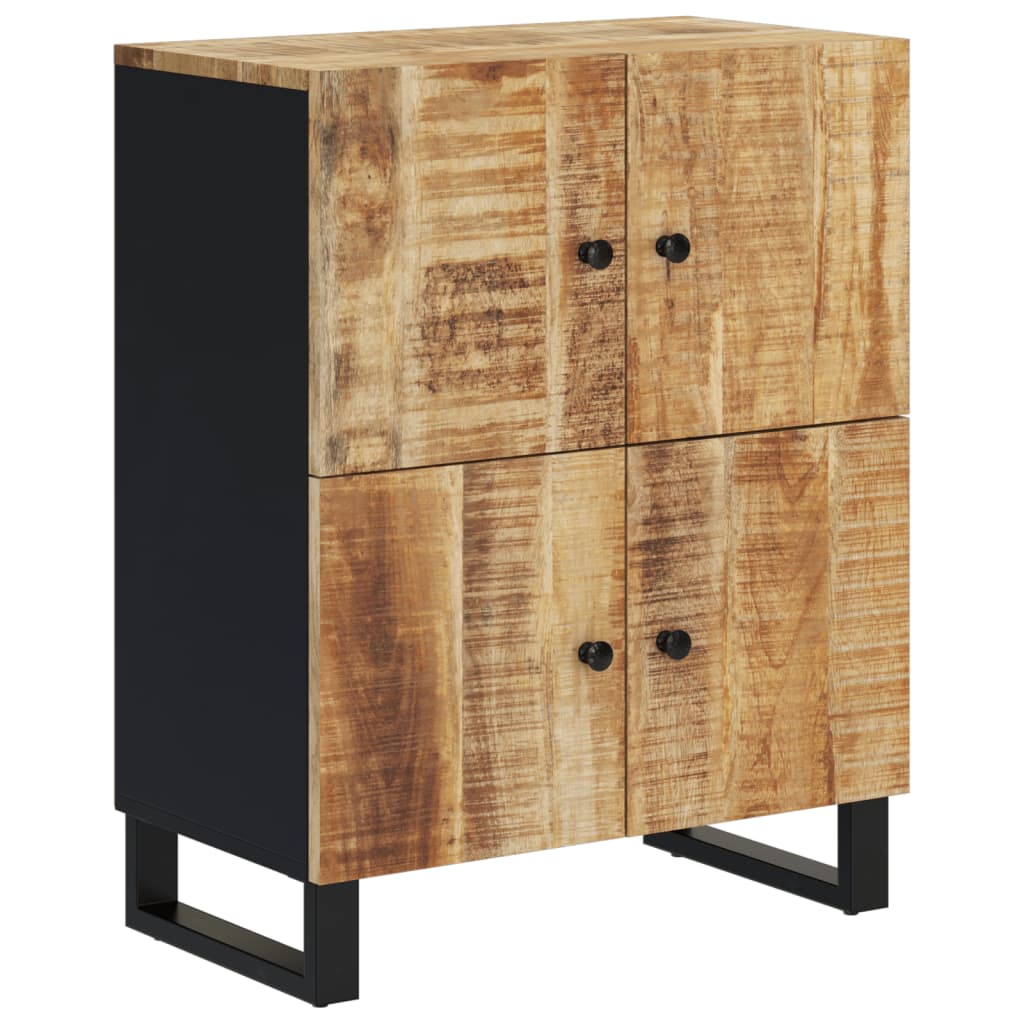 Dressoir Met 4 Deuren 60X33X75 Cm Massief Mangohout