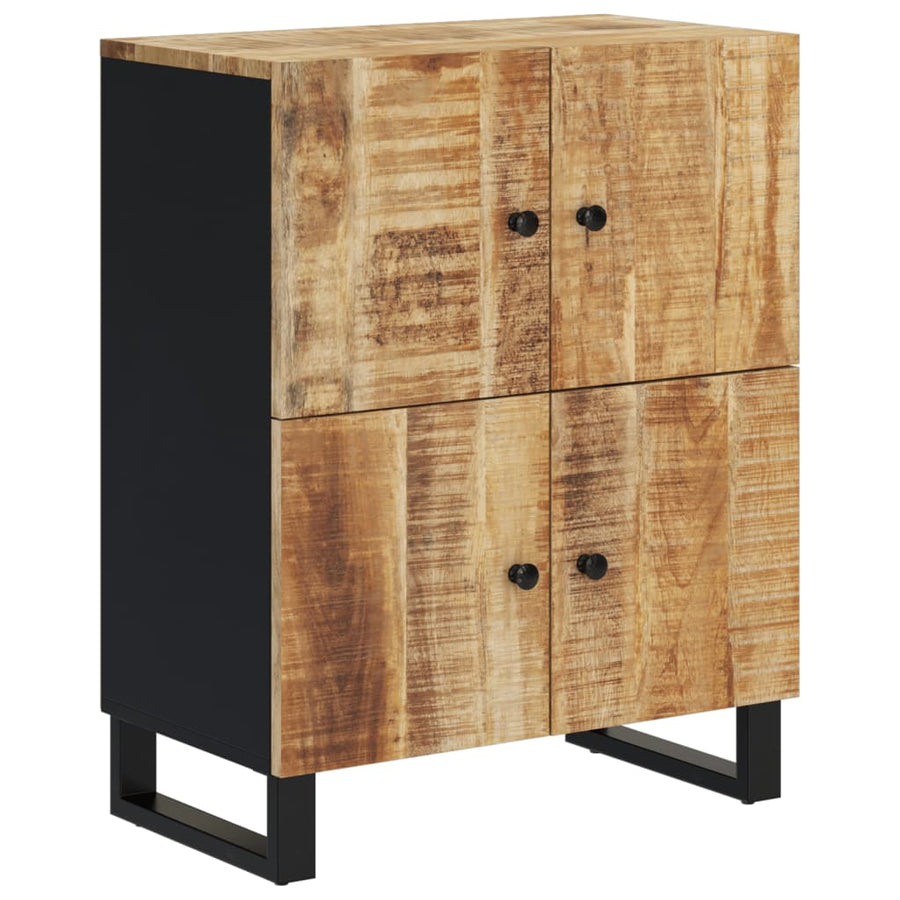 Dressoir Met 4 Deuren 60X33X75 Cm Massief Mangohout