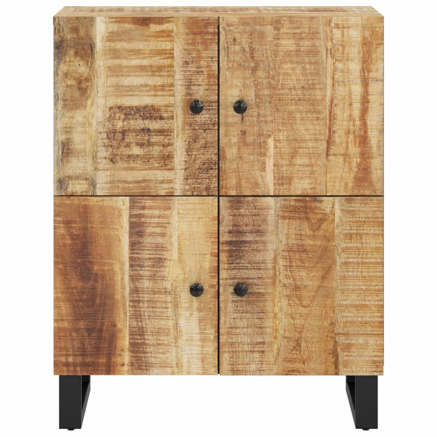Dressoir Met 4 Deuren 60X33X75 Cm Massief Mangohout