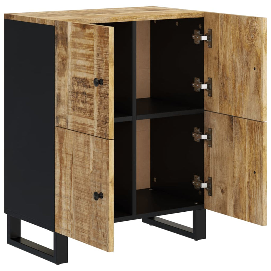 Dressoir Met 4 Deuren 60X33X75 Cm Massief Mangohout