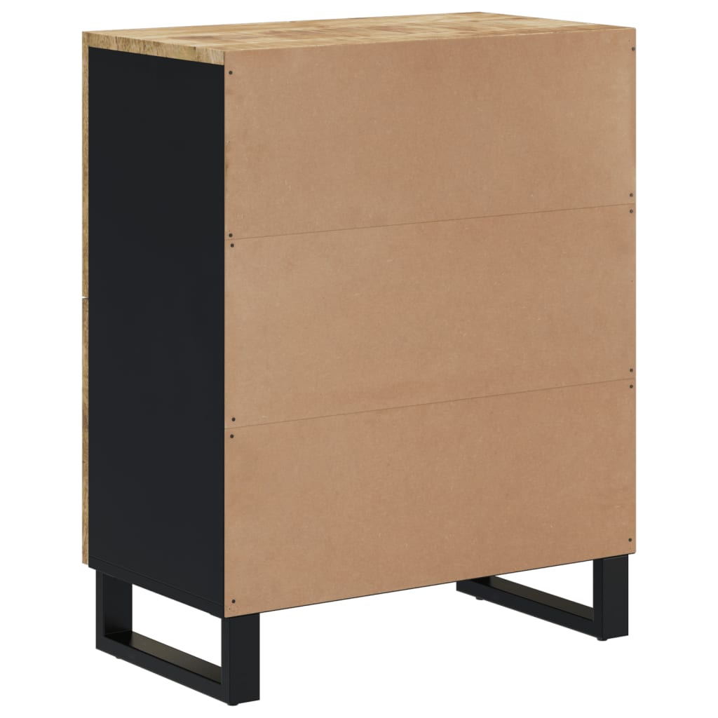 Dressoir Met 4 Deuren 60X33X75 Cm Massief Mangohout