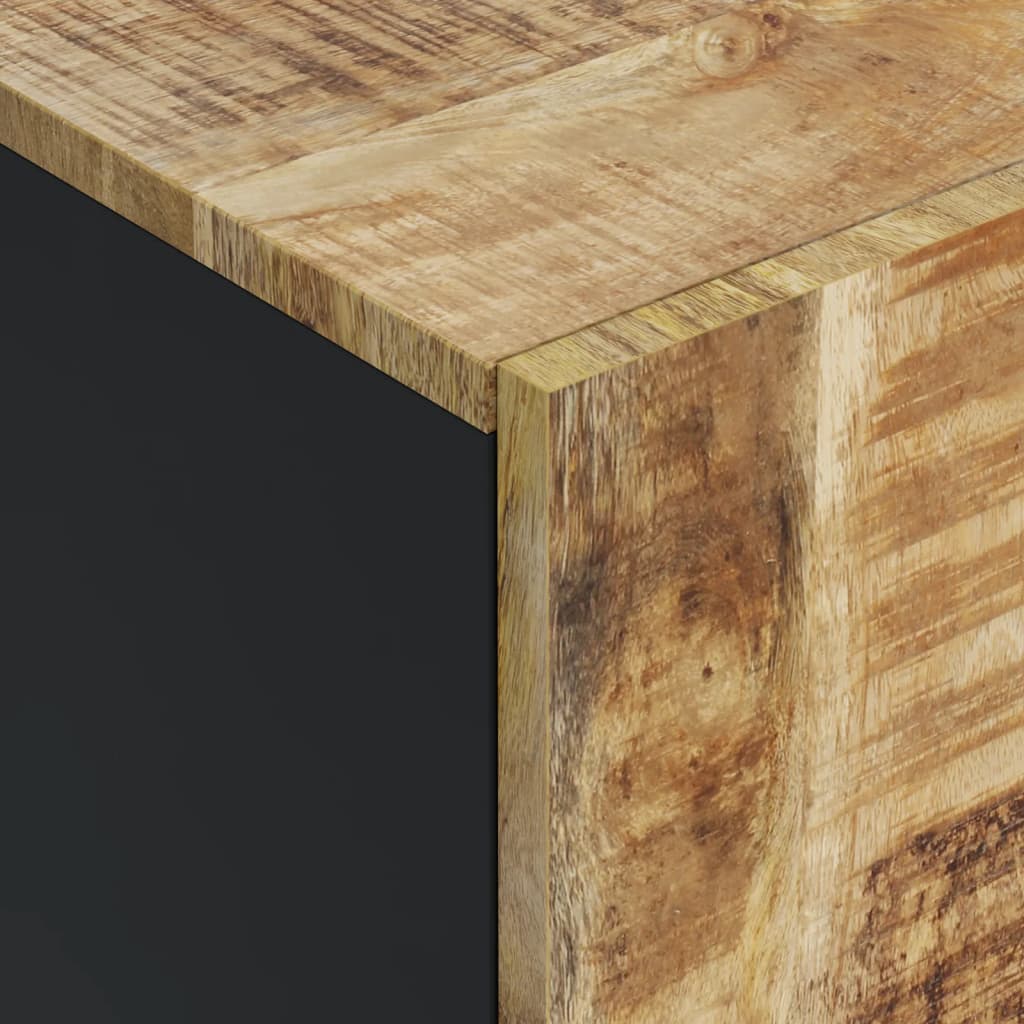 Dressoir Met 4 Deuren 60X33X75 Cm Massief Mangohout